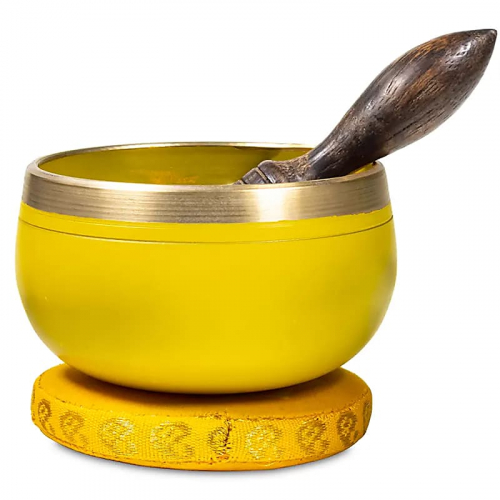 Tibetská miska žltá 220g - Nabhi - ( manipura, solar plexus) chakra