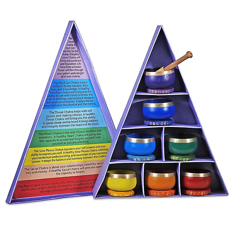 Tibetské misky balenie 2400g -  Sada 7 kusov všetky čakry