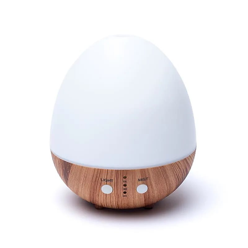 Ultrazvukový aróma difuzér – Oval white natural USB, 200 ml