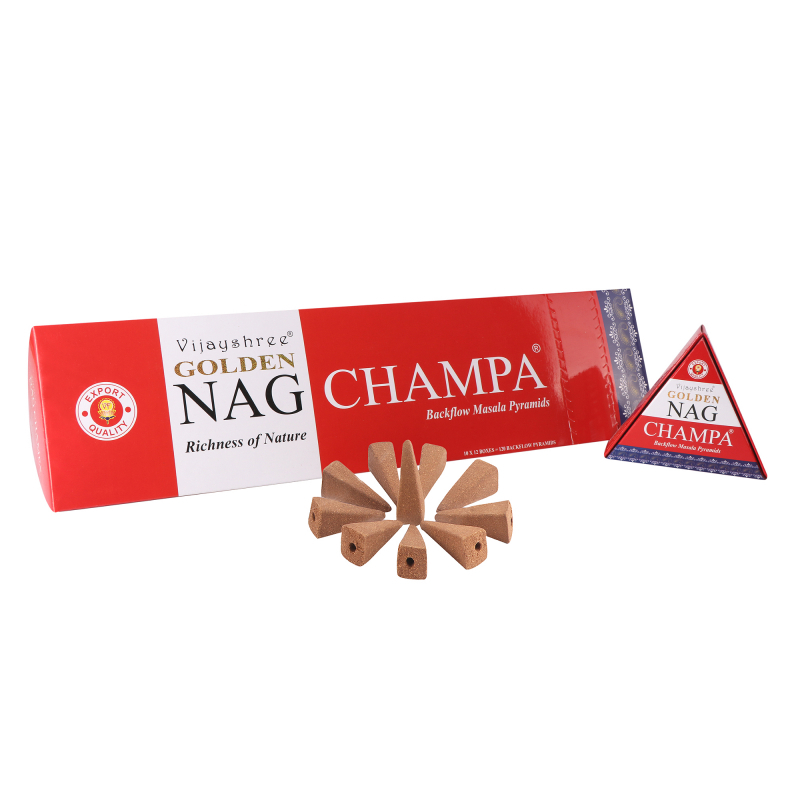 Vonné kužele GOLDEN NAG - tečúci dym - Champa