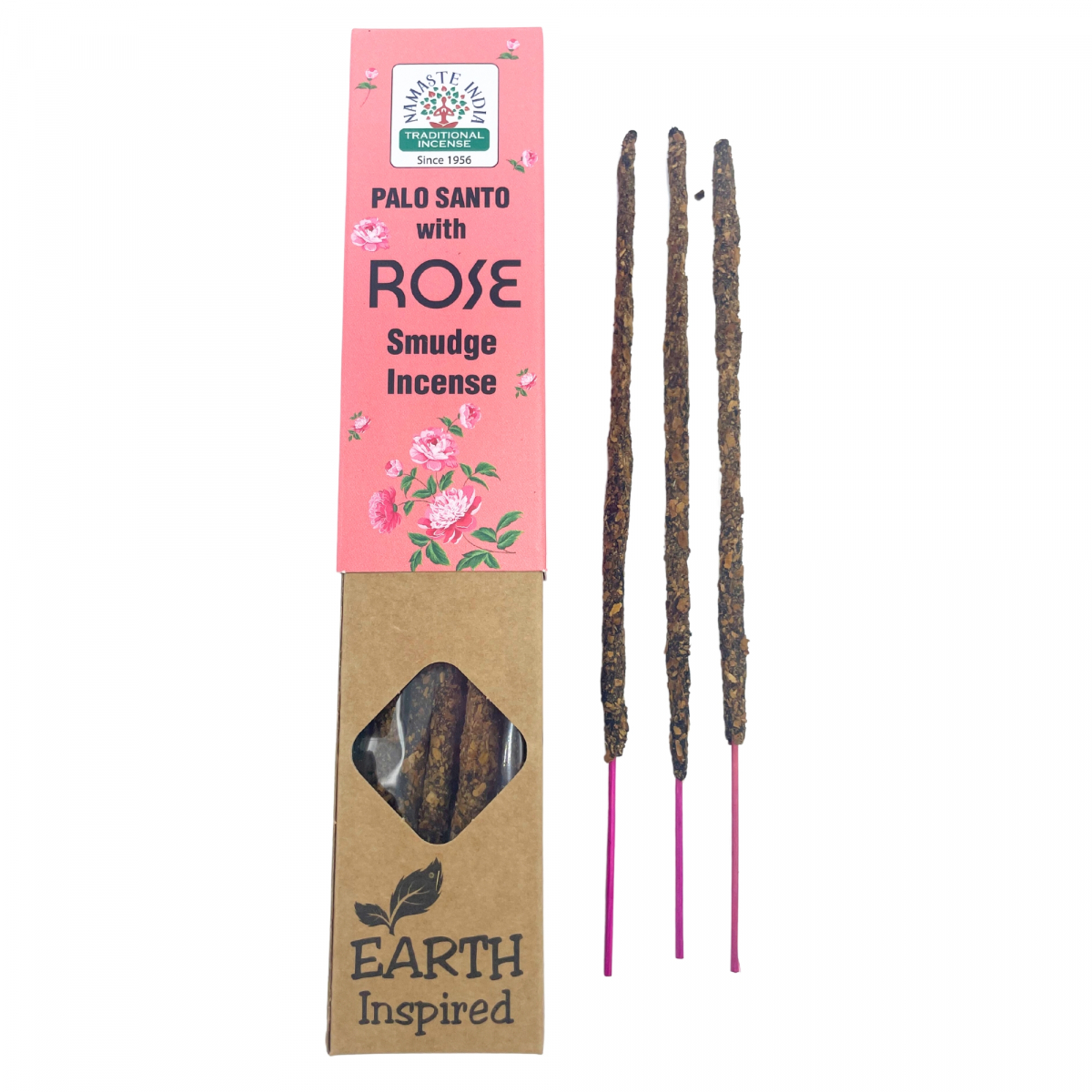 Vonné tyčinky inšpirované zemou - Palo santo a Ruža