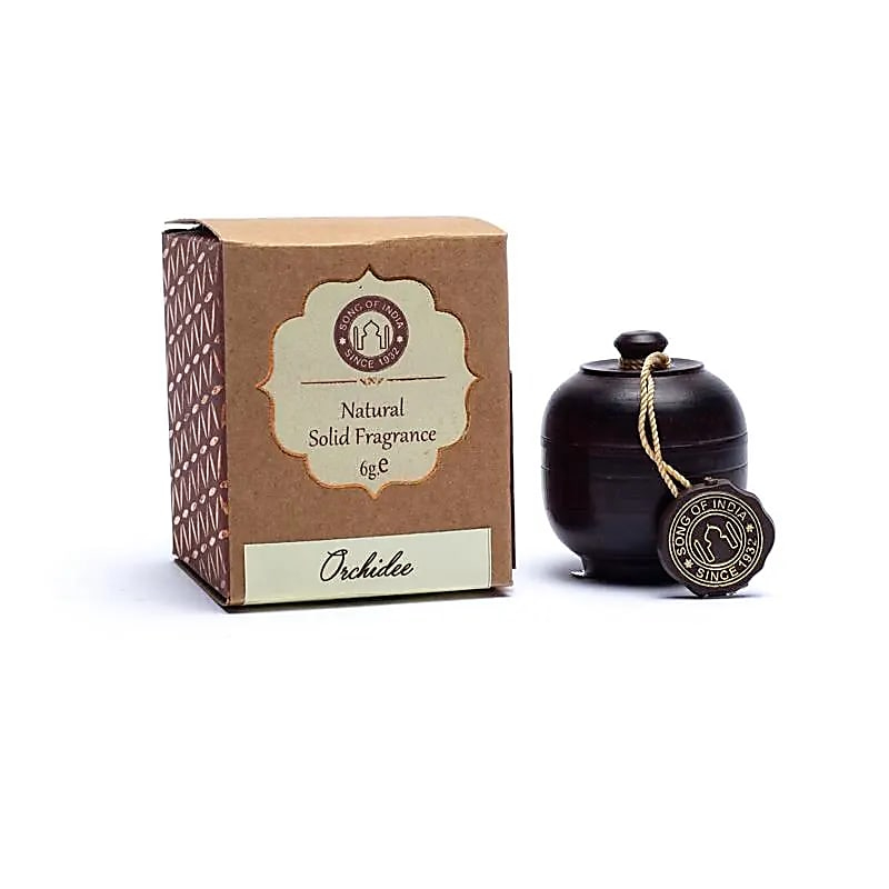 Vonný krém Orchid v drevenej  dóze, 6 g