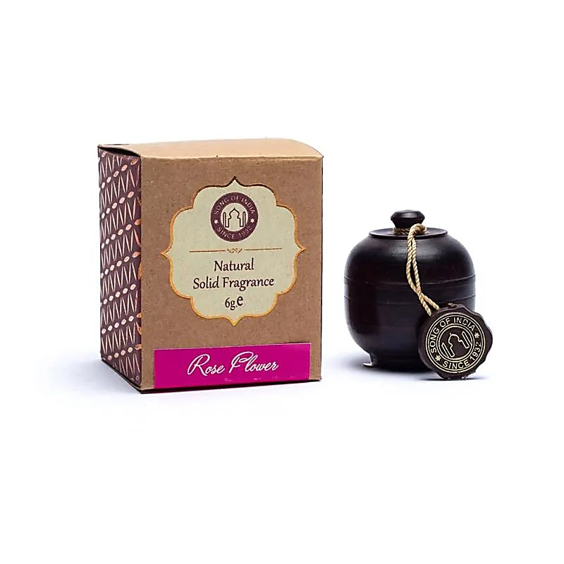 Vonný krém Rose v drevenej dóze, 6 g