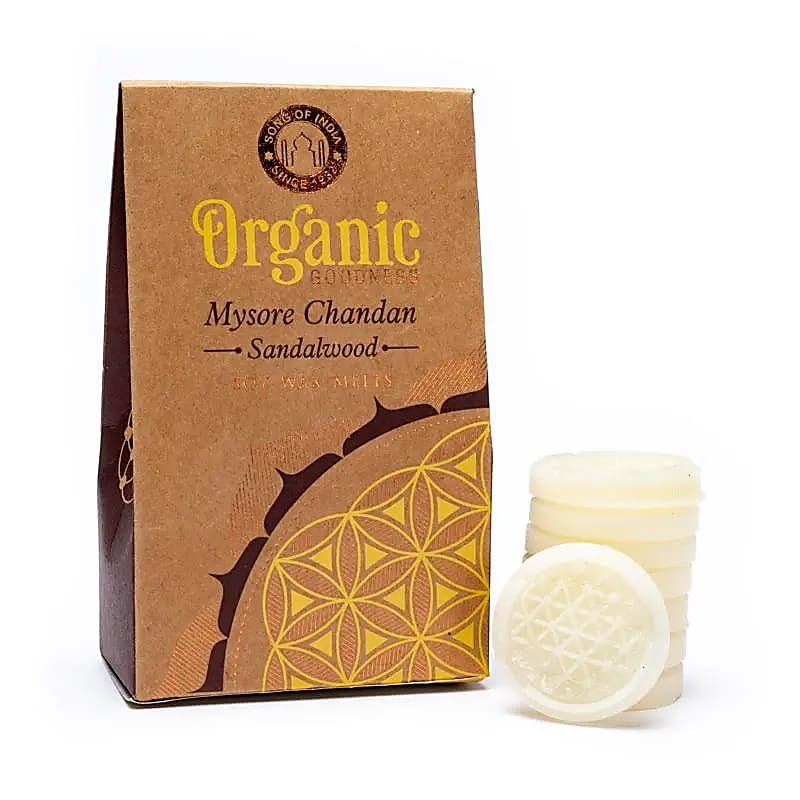 Vonný vosk Organic - Santalové drevo (Mysore Chandan)
