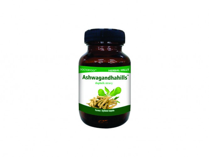 Ashwagandhahills 60 kapsulí Herbal Hills -  Energia – vitalita, duševné zdravie, stres a spánok
