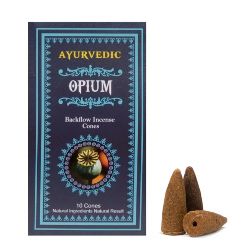 Vonné kužele tečúci dym AYURVEDIC Opium