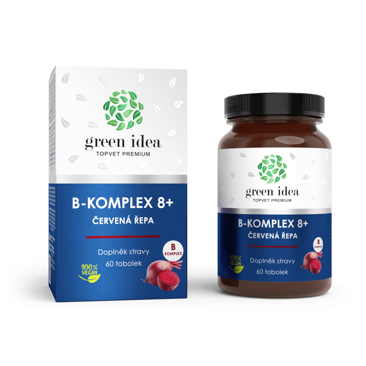 B-KOMPLEX 8 + Červená repa - Komplex vitamínov B - Kapsuly