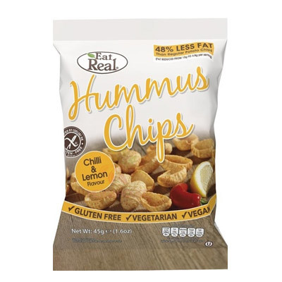 Hummus chips chilli a citrón 45 g Eat Real