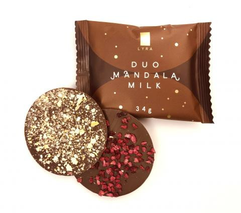 Čokoláda DUO MANDALA MILK 34g