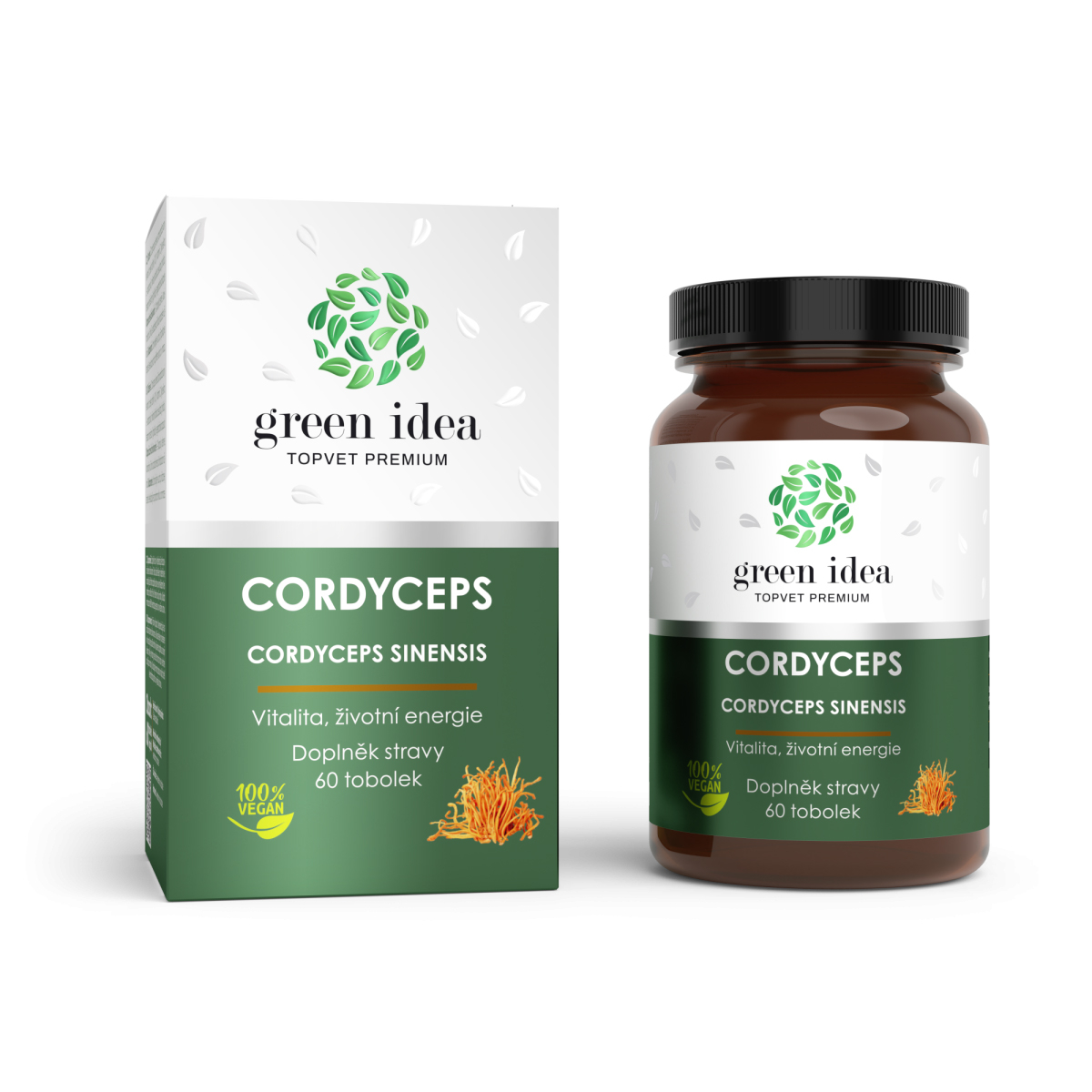Cordyceps bylinný extrakt - Vitalita, životná energia - Kapsuly