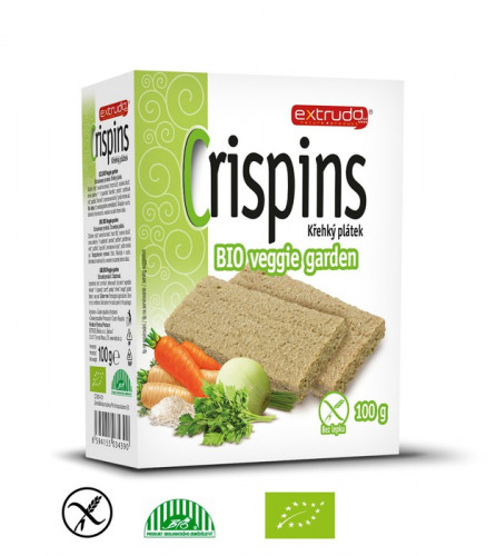 Crispins BIO krehký plátok veggie garden 100 g