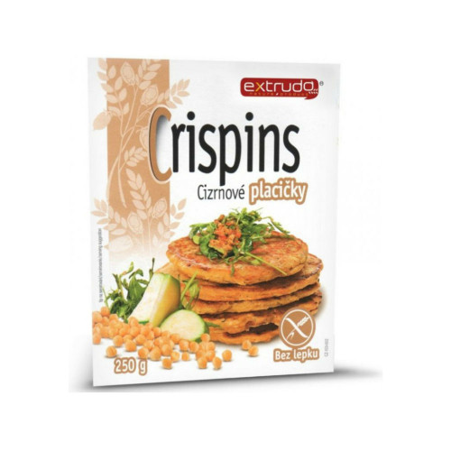 Crispins cícerové placky bez lepku 250 g Extrudo