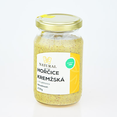 Horčica kremžská s fruktózou 250 g Natural
