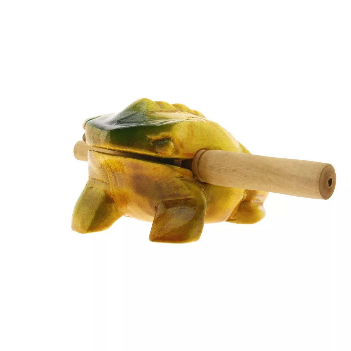 Drevená žaba - Sound Frog 8 cm lakovaná