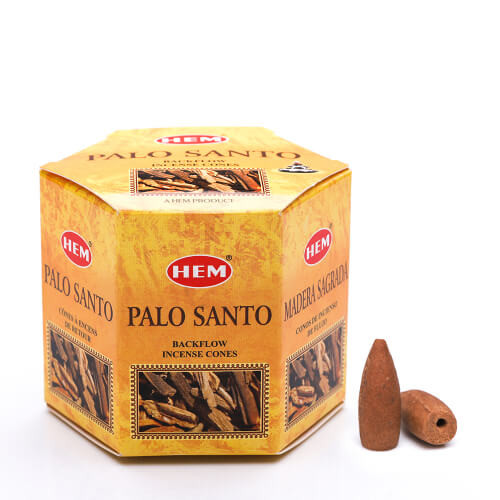 Vonné kužele HEM tečúci dym Palo Santo 40ks Backflow 