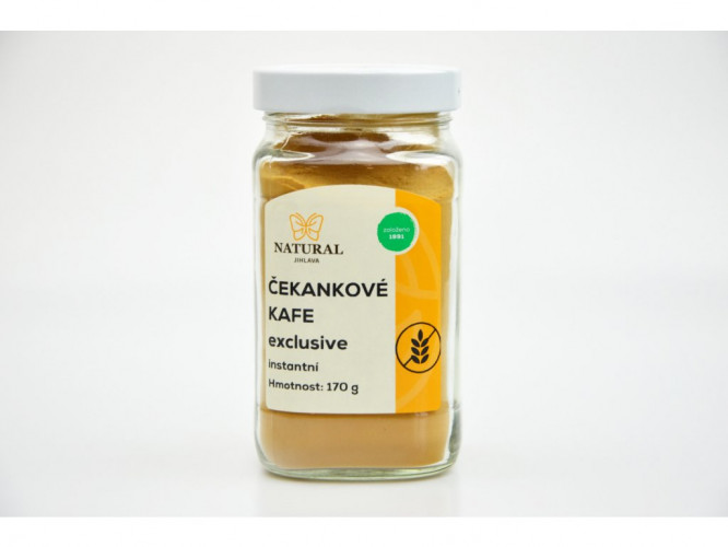 Káva čakanková EXCLUSIVE instantná bez lepku 170 g Natural