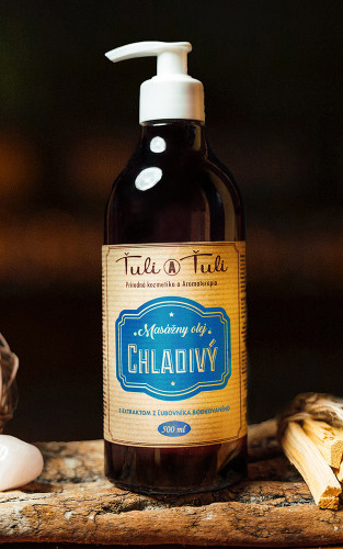 Ťuli a Ťuli – Masážny olej s ľubovníkovým olejom chladivý 500 ml