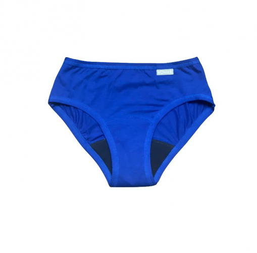 Menštruačné nohavičky mikrovlákno modré -M- Denné 
