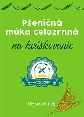 Múka Pšeničná celozrnná na kváskovanie 1kg Mlyn Trenčan