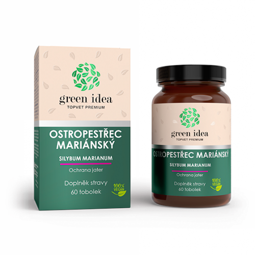 Ostropestrec mariánský - kapsule 60ks Topvet - antioxidant, správne fungovanie pečene