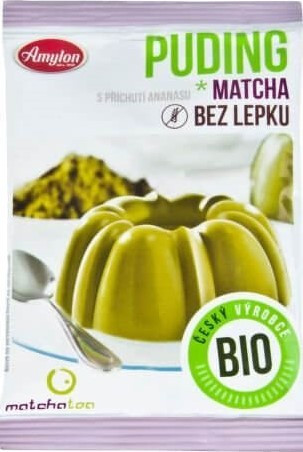 BIO VEGAN puding matcha bezlepkový Amylon