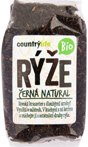 Ryža čierna natural 500 g BIO COUNTRY LIFE