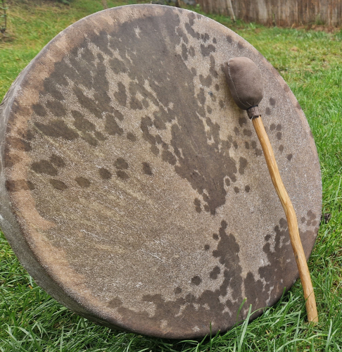 Šamanský bubon Masívna Vŕba 46cm  - Kozia koža - Ruženín - Petrovič Drums