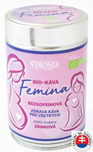 BIO káva Femina bezkofeinová zrnková 250g