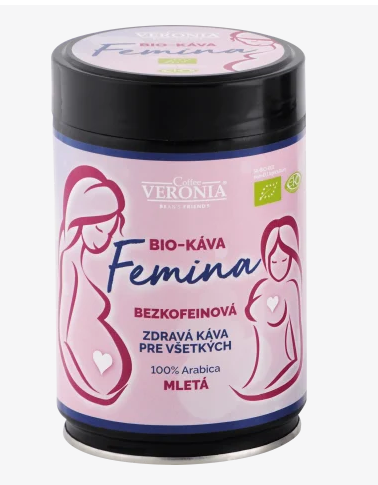 BIO káva Femina bezkofeinová mletá 250g