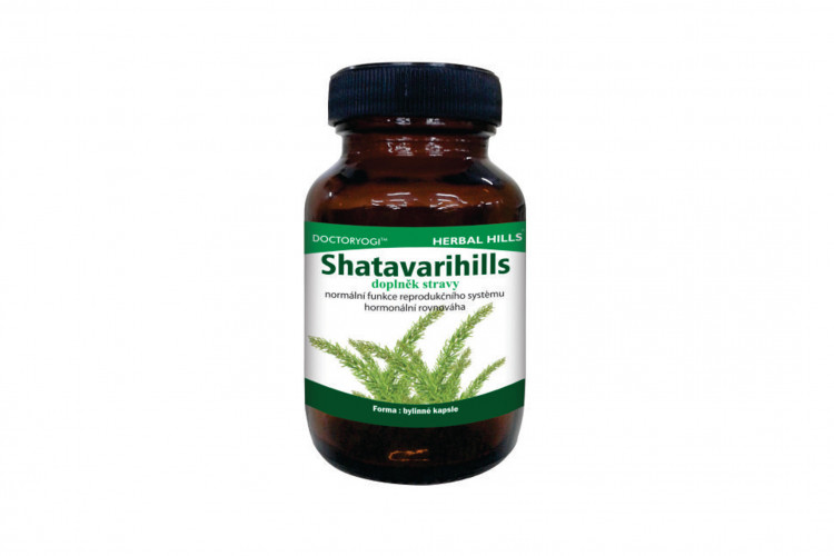 Shatavarihills 60 kapsulí Herbal Hills - hormonálna rovnováha, ženský reprodukčný systém, menopauza