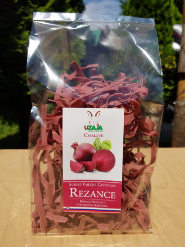 Sušené vaječné cestoviny cviklové - Rezance 250 g