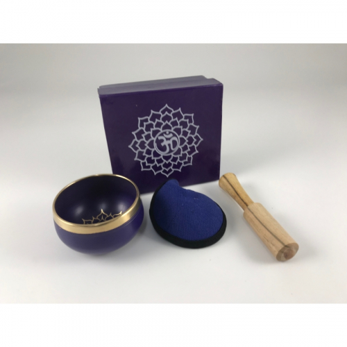 Tibetská miska fialová 400g - Sahasrara chakra
