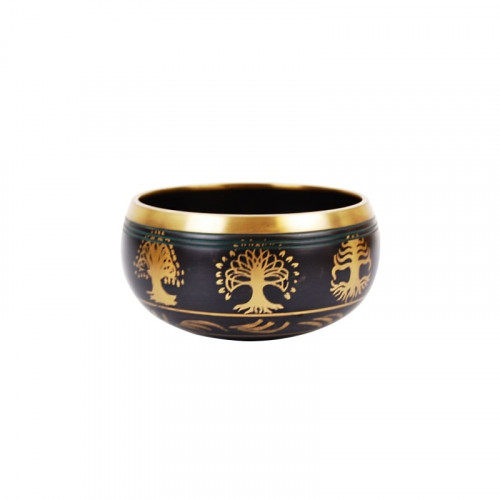 Tibetská miska CN25 - Tmavá liatinová priemer 15 cm