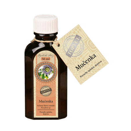 Mučenka tinktúra - kvapky 50ml Topvet - poruchy spánku, depresie