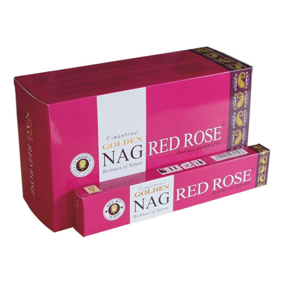 Vonné tyčinky Golden Nag - Red Rose