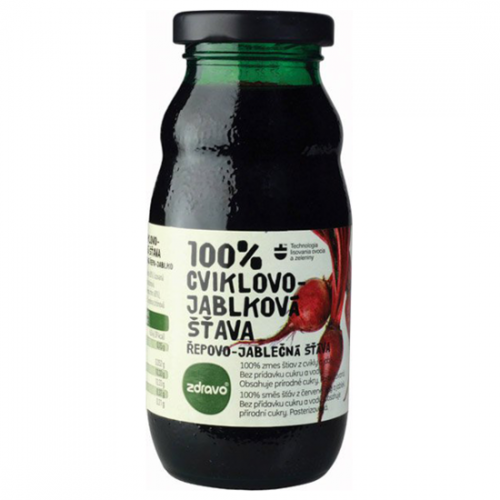 Zdravo 100% Šťava 200 ml  Cvikla - Jablko