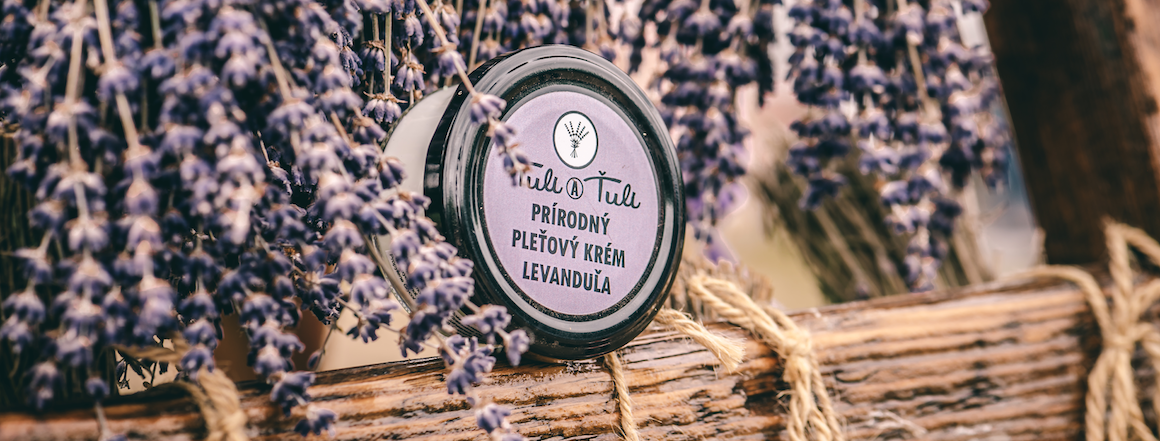 Prírodný pleťový krém levaduľa